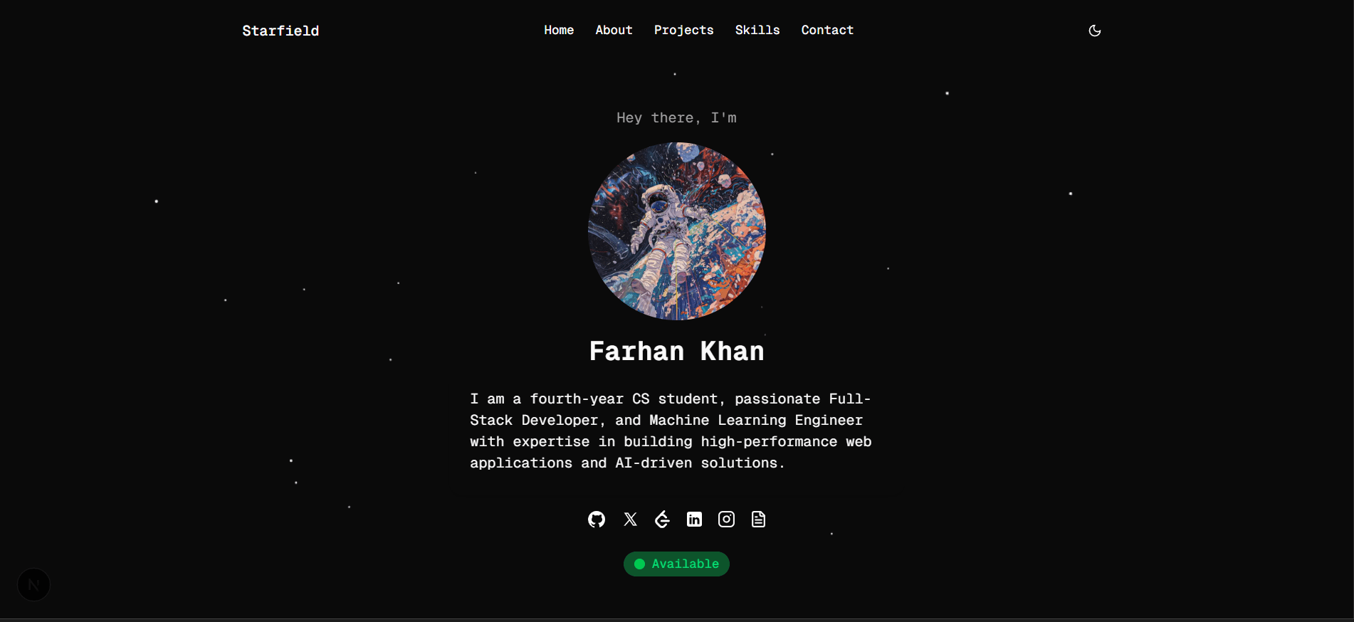 Starfield Portfolio